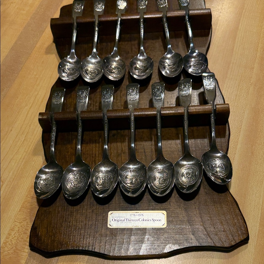 Silver Collector Spoons Set